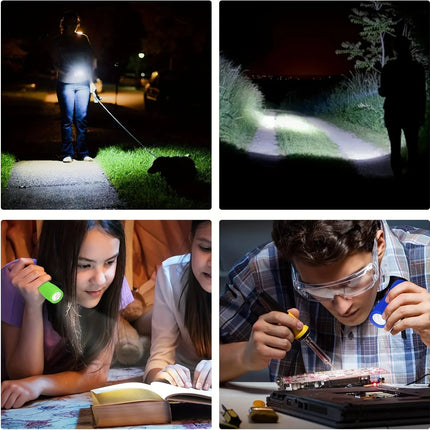 Mini Portable Flashlight Nine XPE Lamp Beads Strong Lighting Using 3 NO.7 Batteries Fixed Focus Pocket Outdoor Emergency Torch