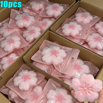 2026 Pendant Small Accessories Girl Cherry Blossom Healing Plush Pendant Keychain