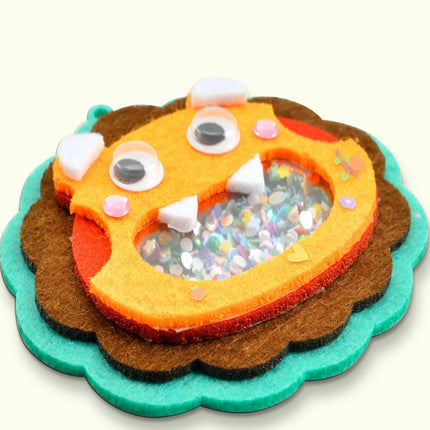 Creative Sequin Shaker Halloween Animal Pendant Handmade Craft Material Kits Kindergarten Kids Practice Ability Learning Toys
