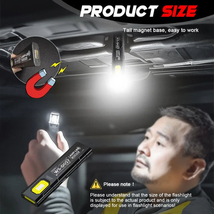 LED Keychain Flashlight Rechargeable 550LM Portable Mini Torch Pocket Lantern Flood Work Light With Magnet For Emergency Using