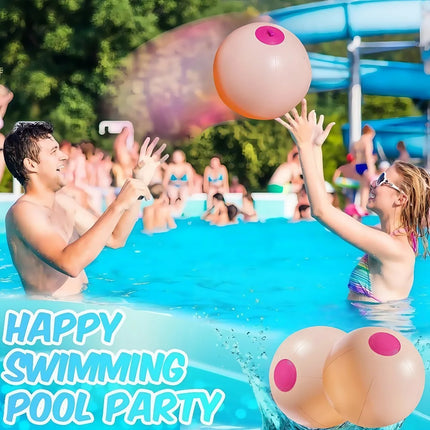 Novelty Beach Balls Funny Beachball Inflatable Swimming Pool Toys for Games Adults Kids Party Blow Up Luau Decorations Favors