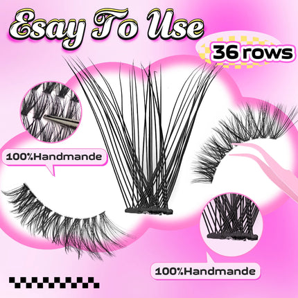 30D 40D Natural Feather-Soft Slim Lash Kit – Effortless Daily Glam for Fresh, Natural Makeup! Ultra-Gentle & Delicate