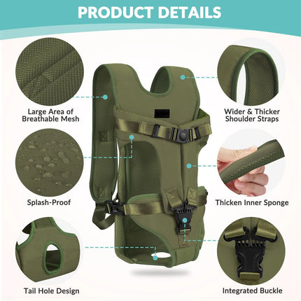 Pet Front Carrier Backpacks Adjustable Hands-Free Dog Backpack for Small Medium Dogs Breathable Cats Outdoor Travel Carrier Bags