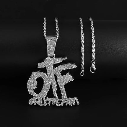 Hip Hop Iec Out Put Crystal Zirconia Dollar Sign Pendant Necklace Fashion Punk Cool Rock Rap Party Jewelry Accessories for Men