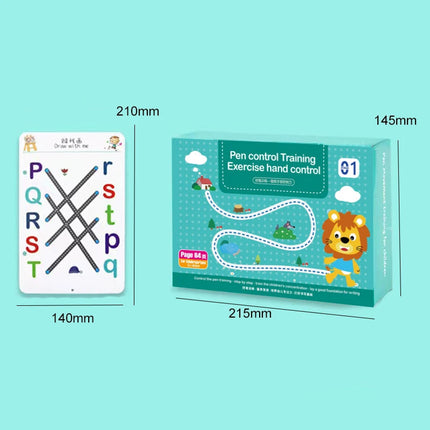 Montessori Math Toys Drawing Tablet Pen Control Hand Training Math Match Game Book Learning Educational Toys For Children Kids