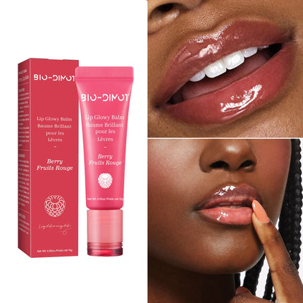 Liquid Lip Gel Mask Reduce Lip Moisturizing Lip Glow Blam Line Remove Dead Skin Peach Grape Lip Gloss Lips Care Product 10g