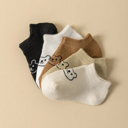 5pairs Baby Socks Low-cut Cute for Toddler Baby Boy& Girl Ankle Socks Children Solid Color
