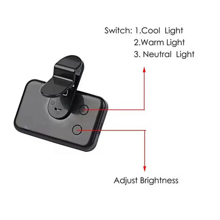 Mini Mobile Phone Flashes Selfie Lights Rechargeable 3 Modes Brightness Adjustable Clip On For Laptop Mobile Phone Fill light