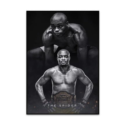 Boxing Fighting Star Canvas Wall Art Print Poster MMA Decorative Painting Modern Home Decor Boxing Sports Lover Gift Unframed