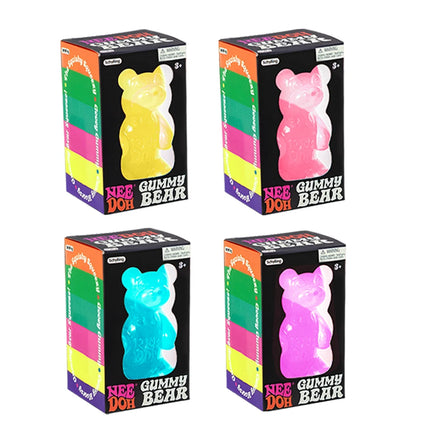 Schylling Needoh Bear Squishy Fidget Toy Stress & Anxiety Relief Helps Improve Focus Perfect For Birthday Gifts & Desk Decor