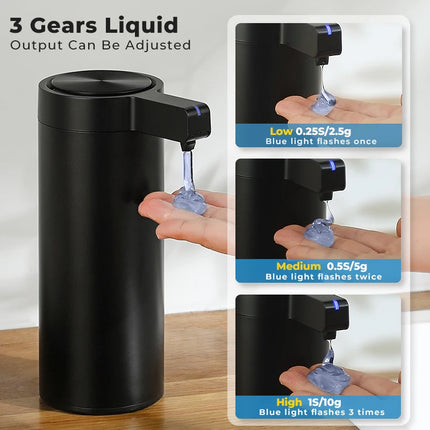 270ml Kitchen Soap Dispenser Automatic Sensor Hand Sanitizer Machine Intelligent Electric Body Wash Soap Dispenser 304 Stainl