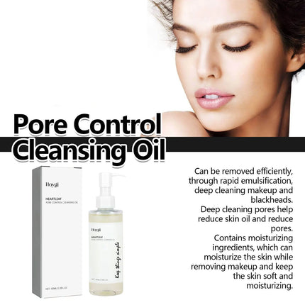 Cleansing Oil Blackhead Remover Acnes Shrink Pores Deep Cleanser Oil Control Gentle Exfoliation Soften Skin Makeup Removal Oil ﻿