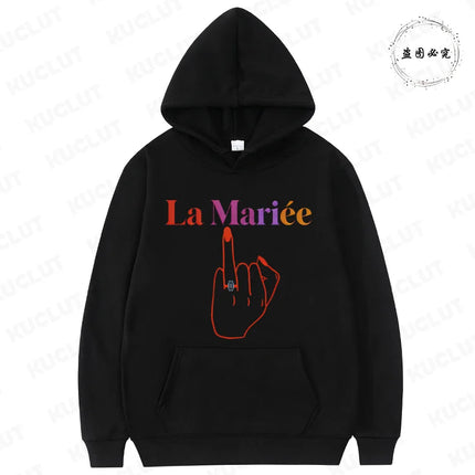 Winter Autumn Outerwears: Y2K Clothes Hooded Sweatshirts, Future Bride & Bridesmaid Picks for French Girls EVJF Single Farewell