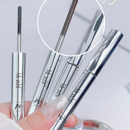 Waterproof Spiral Brush Head Mascara - Steel Tube Long-lasting Easy To Apply - Suitable for Beginners Party Makeup Mascara