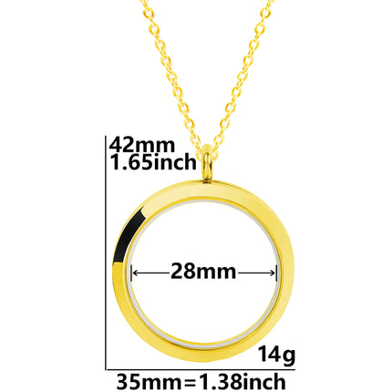 High Fashion Twist Locket Pendant Necklaces For Women Men Jewelry Memory Photo Floating Charm DIY Stainless Steel Lockets Gift