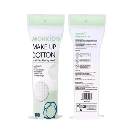 100 Pcs Soft And Breathable Circular Makeup Remover Pads Double-Sided Pearl Textured Cotton Pads, Used For Daily Facial Cleaning