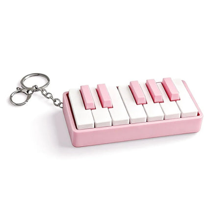 3D Printed Piano Stress Clicker Keychain Novelty 12-key Press Piano Keyboard Clicker Plastic Click Sound Effect