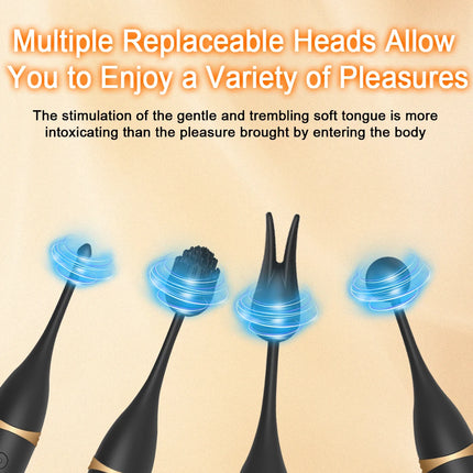 Powerful 10 Frequency Clitoral Stimulation G-spot Vibrator 3 Replacement Head Masturbation Massager Female Adult Sex Toys