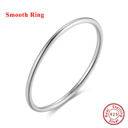 Effie Queen Fashion 925 Sterling Silver Ring Perfect Polished Simple Design Unisex Jewelry Propose Wedding Jewelry Gift APR33