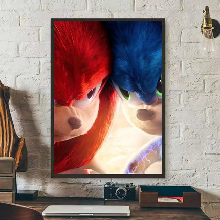 MINISO Sonic Wall Poster Removable Sticker | MINISO Sonic Poster Wall Sticker
