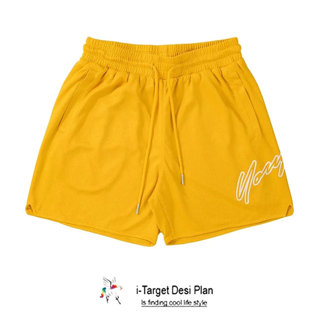 Trend Men's Mesh Beach Swim Casual Shorts Man Quick Dry Loose Basketball Jogger Short Pants Gym Fitness Sport Running Sweatpants
