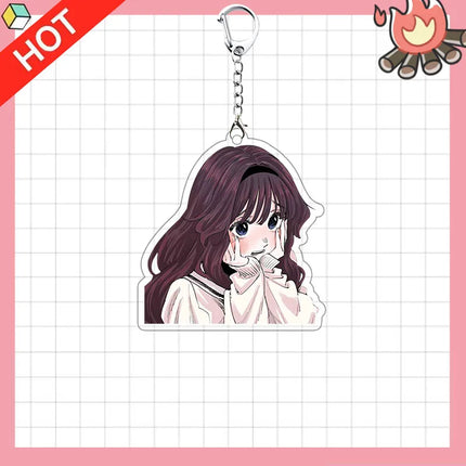Anime Kaoru Hana wa Rin to Saku The Fragrant Flower Blooms with Dignity Waguri Kaoruko Cosplay Keychain Keyring Accessories Gift