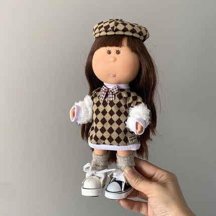 24cm Doll Clothes & Shoes Kit For 24cm Spanish Mia Cute Dress Up Girl Changeable Clothes For Collectors (Doll Not Included)