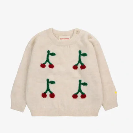 2025 New BC Round Neck Pullover Warm Sweater for Boys and Girls Children's Clothing Animal Cartoon Pattern Warm Birthday Party