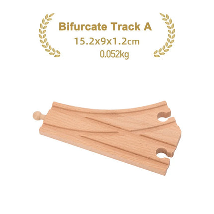 Kinds Of Wooden Track Accessories Beech Wood Railway Train Track Toys Fit for Biro All Brands Wooden Tracks Kids Education Toys