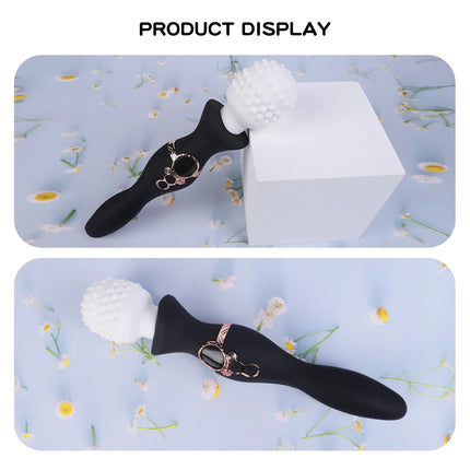 New Sex Toys Dildo Powerful Vibrator for Women AV Magic Wand G-spot Orgasm Masturbator Double Head Stimulation Vibrator