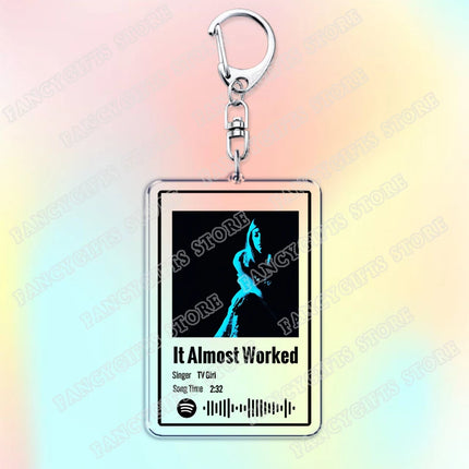 TV Girl Songs Keychains for Women Accessories Bag Cigarettes Out The Window Lovers Rock Not Allowed Keying Jewelry Fans Gifts