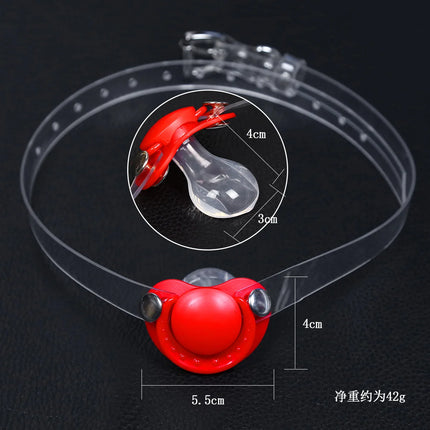 Adult Games BDSM Open Mouth Gag Pacifier Stopper Bondage Dilatation Ball Oral Sex Toys for Couples Mouth Plug Fetish Erotic