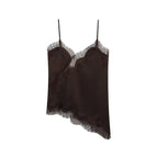 Chemisier marron court / L