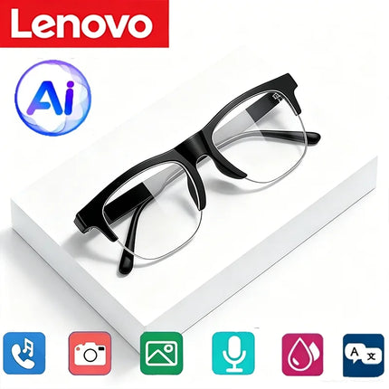 Lenovo 8K HD AI Smart Glasses AI Translation Hands-Free Calling AI Chat Logging Music Playback Smart Sunglasses for Men 2026 Ne