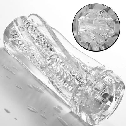 Male Masturbator Cup Soft Pussy Sex Toys Transparent Vagina Adult Endurance Exercise Adult Supplies Pocket Cup For Men