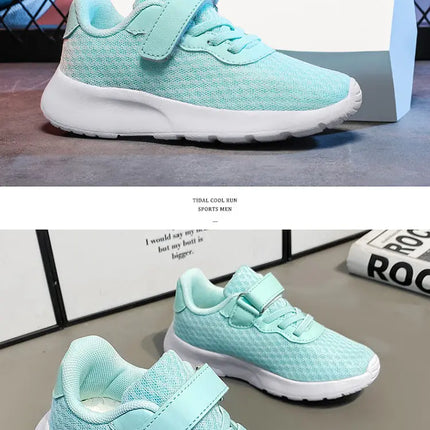 Hot Sale Cheap Sneakers Children Fashion Green Kids Running Shoes Size 28-39 Lightweight Outdoor Sports Shoes for Boy Girl 2023