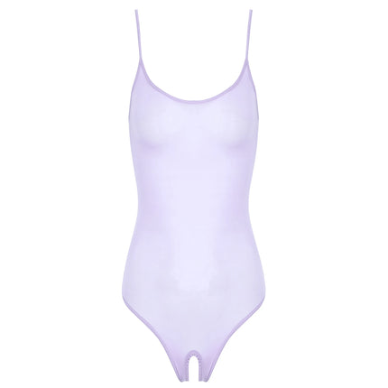 Womens Sexy Bodycon Bodysuit Exotic Teddies Adjustable Strap See Through Lingerie Tights Stretchy High Cut One Piece Swimsuit