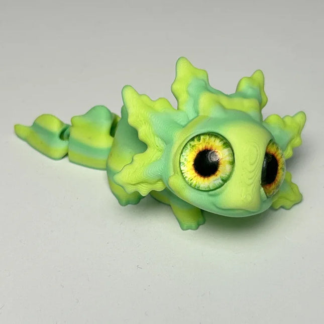 3D Printed Salamander Figures Animal Toys Multi-Joint Movable Simulation Salamander  Home Living Room Desk Decoration Kids Gift