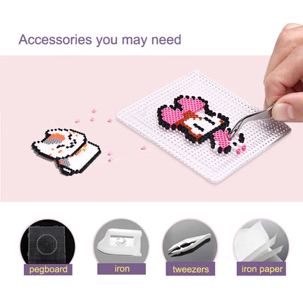 221colors Yantjouet 2.6mm 500PCs/color Mini Beads kit Pixel Art Gift Hama Beads Fuse Beads Diy Pixel Art Puzzles Iron Beads