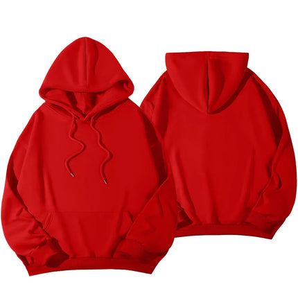 2026 New spring women Fleece Hoodie Solid Color Hooded Korean Fashion Women's Hooded Sports Sweater Casual Loose Pullover Hoodie