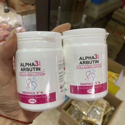 Thailand ALPHA 3 Plus ARBUTIN Arbutin Collagen Body Lotion 200g - Whitening Moisturizer for Radiant Skin Brightening Even Tone