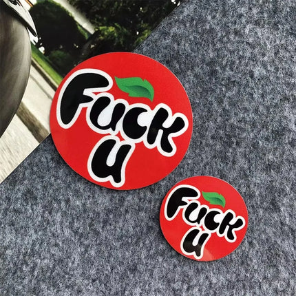 Car Stickers Pepsi Cola Fanta Sprite Logo Creative Funny Car Rear Trunk Side Window Glass Sticker Motorcycle Electric Car Decals