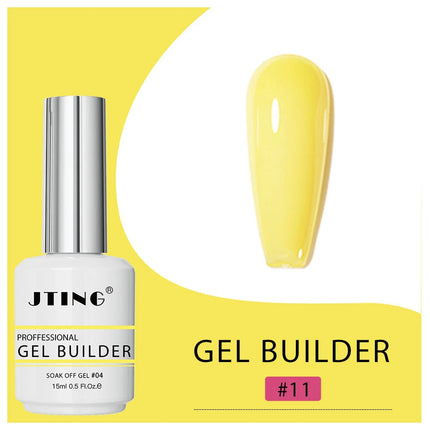 JTING 1pc 15ml Professional Quality 16colors Biab Gel Builder in a Bottle Nail Extension Vegan Cruelty Free Gel Polish