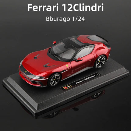 Bburago 1:24 Ferrari 12Cilindri Alloy Car Model Supercar Diecast Vehicles Static Toy Collection