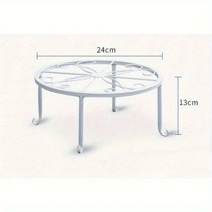 Gardening Garden Iron Plant Rack Balcony Outdoor Green Apple Chlorophytum Comosum Potted Iron Flower Rack Rack Storage Rack