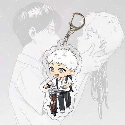 Anime Keychain Hikaru ga Shinda Natsu Hikaru Acrylic Keyring Strap Figure Hanging Accessories Backpack Decoration 6cm, Fan Gift