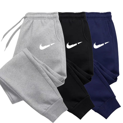 Printed logo pants, men's fashion sport pants, drawstring sport pants, casual loose pants, wholesale sport pants