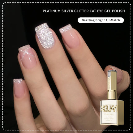 15ML Rainbow Cat Eye Nail Polish Gel Phototherapeutic Gel Soak Off Nail Magnetic Gel Polish Nail Art DlY For Salon At Home