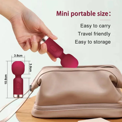 Powerful Mini Vibrator Dildos for Woman Wand for G-Spot Vibrator Women Clit Stimulator for Women Vagina Massager Adult Sex Toys