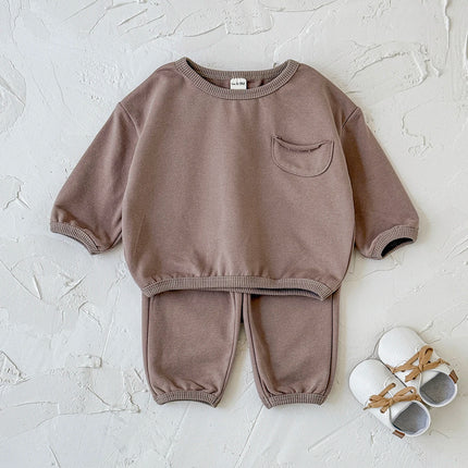 INS Kids Boys New York Sweatshirt & Jogger Pants Set 2025Autumn New Baby Girls Clothes Toddler Hoodie and Pants 2 Pcs Outfit
